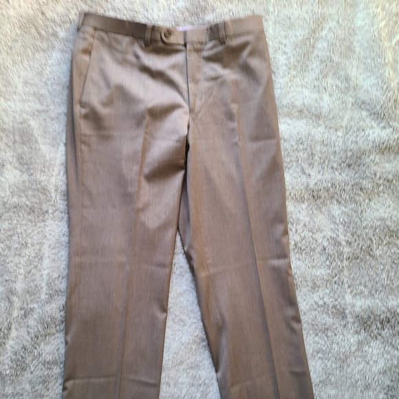 Jack Victor 1913 Luxury Collection Brown 5-Pocket Wool Pant 34/32 - Picture 1 of 5